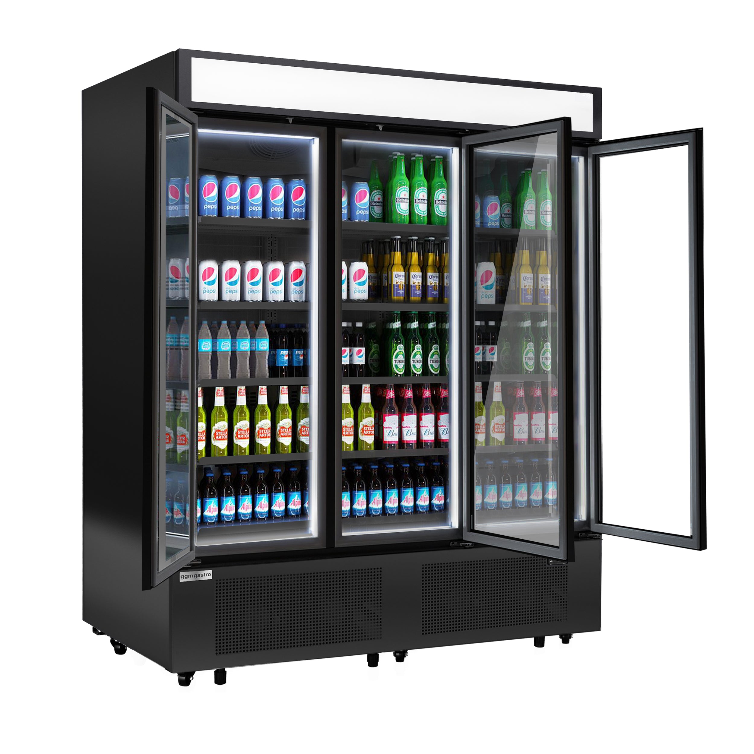 Beverage refrigerator - 1325 liters - with 3 glass doors