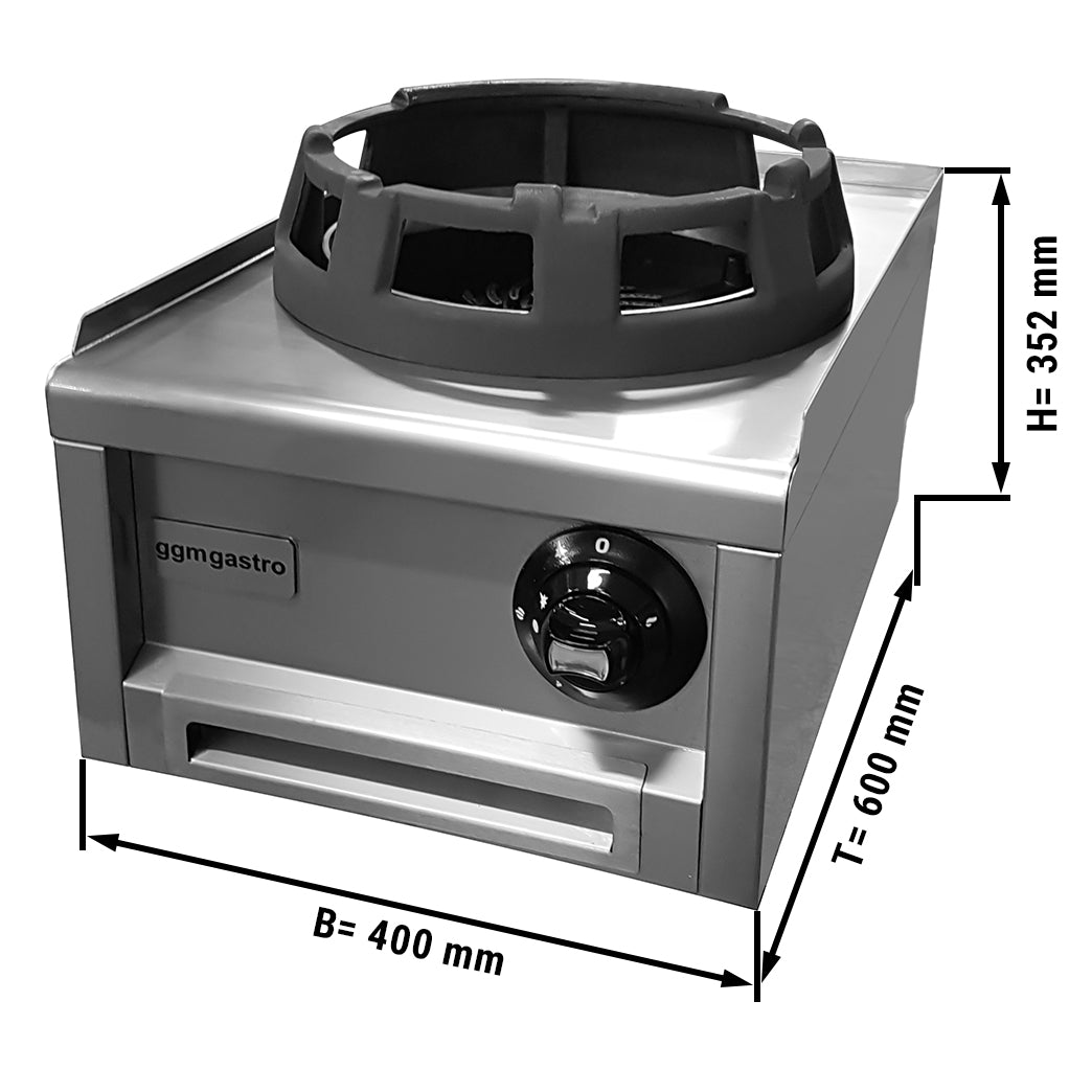 Уок газова печка - с 1 горелка Ø 285 мм (12 kW)