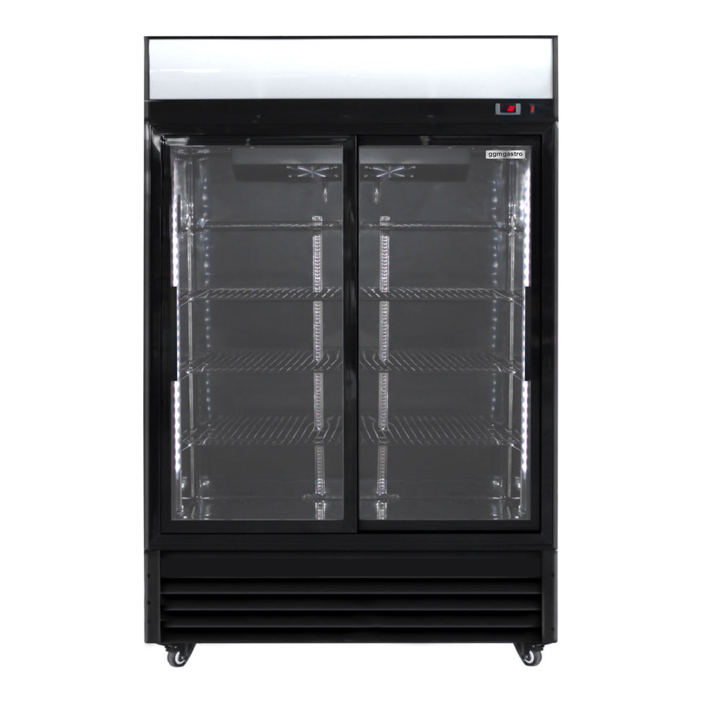 Refrigerators for drinks - 880 liters - 2 doors - black