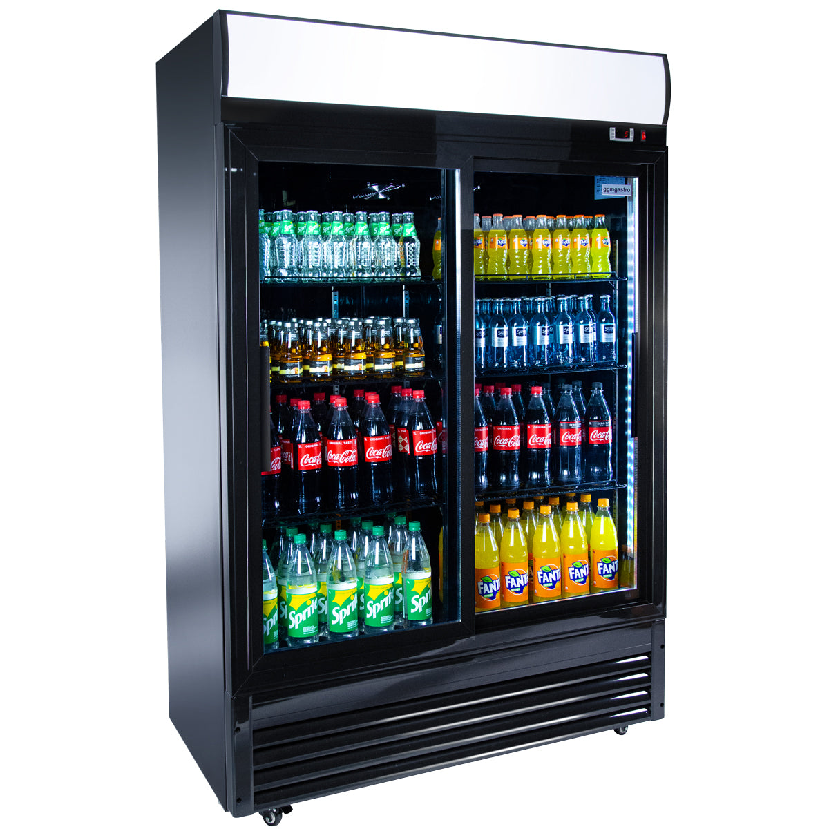 Refrigerators for drinks - 880 liters - 2 doors - black