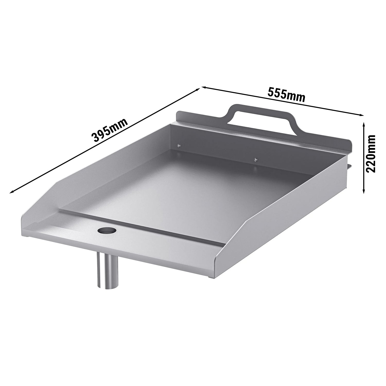 Grill plate for gas water barbecue