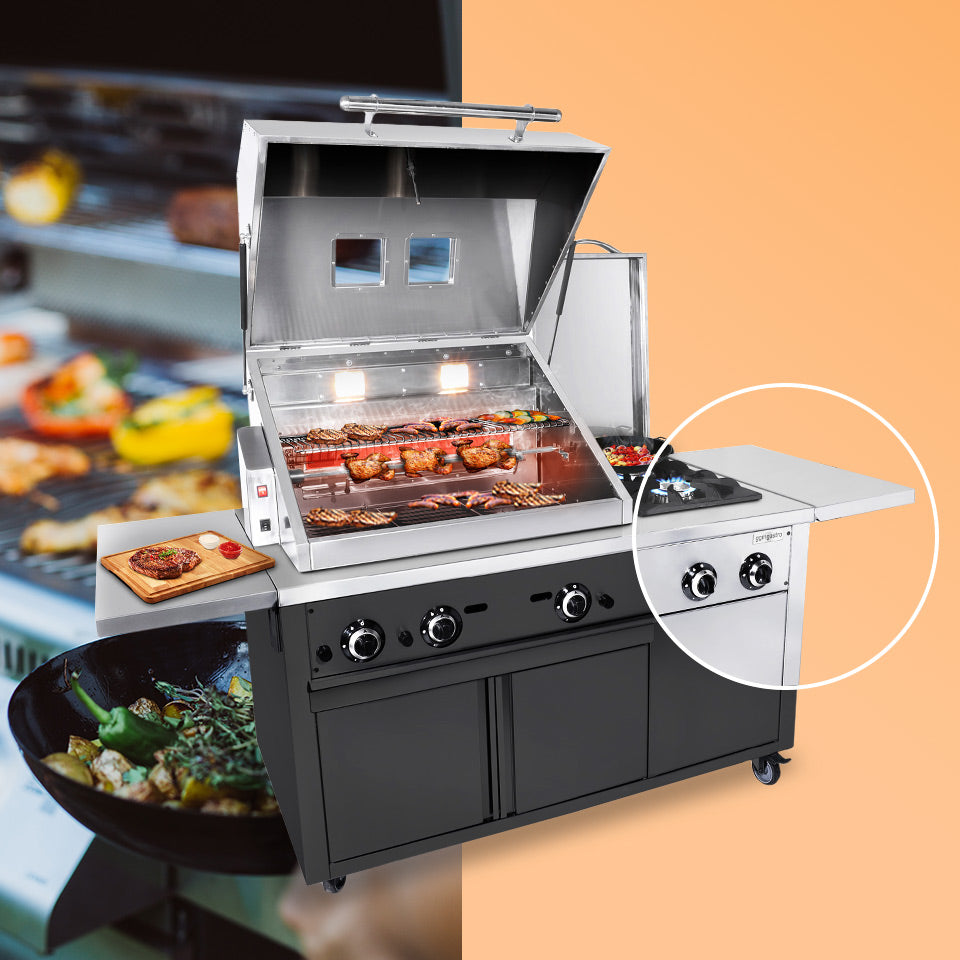 Grill Station - Professional BBQ Kitchen - Black