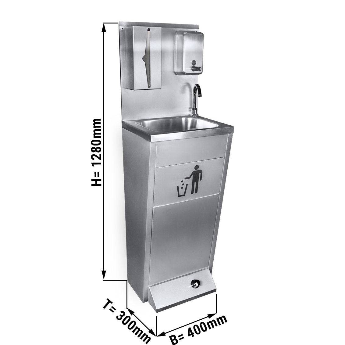 Hand basin, stainless steel | washing station