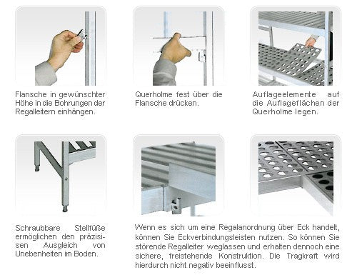 Aluminum rack - 889 x 1800 mm