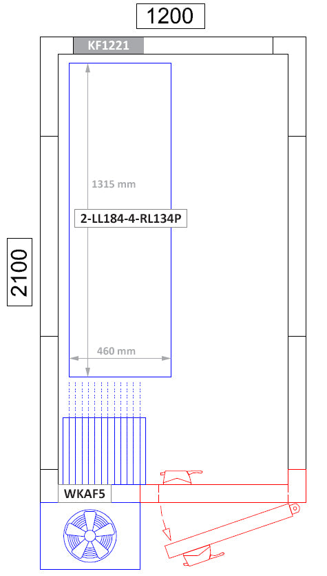 Aluminum rack - 1315 x 1800 mm