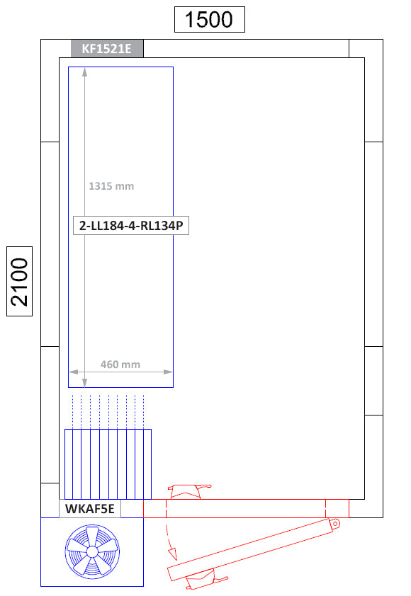 Aluminum rack - 1315 x 1800 mm