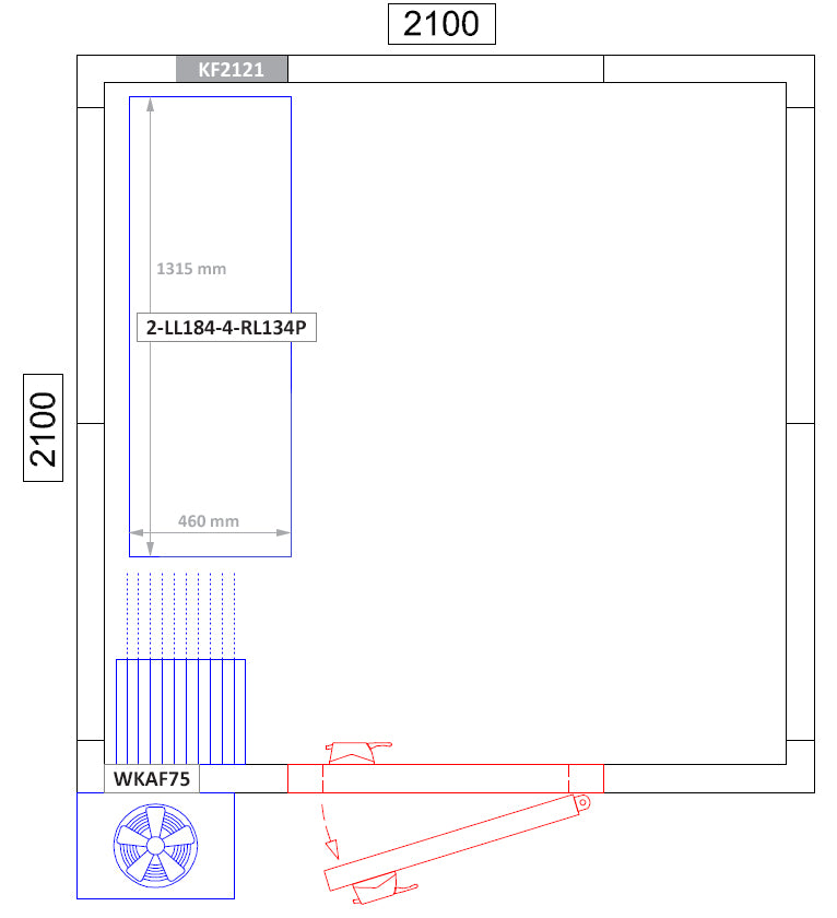 Aluminum rack - 1315 x 1800 mm