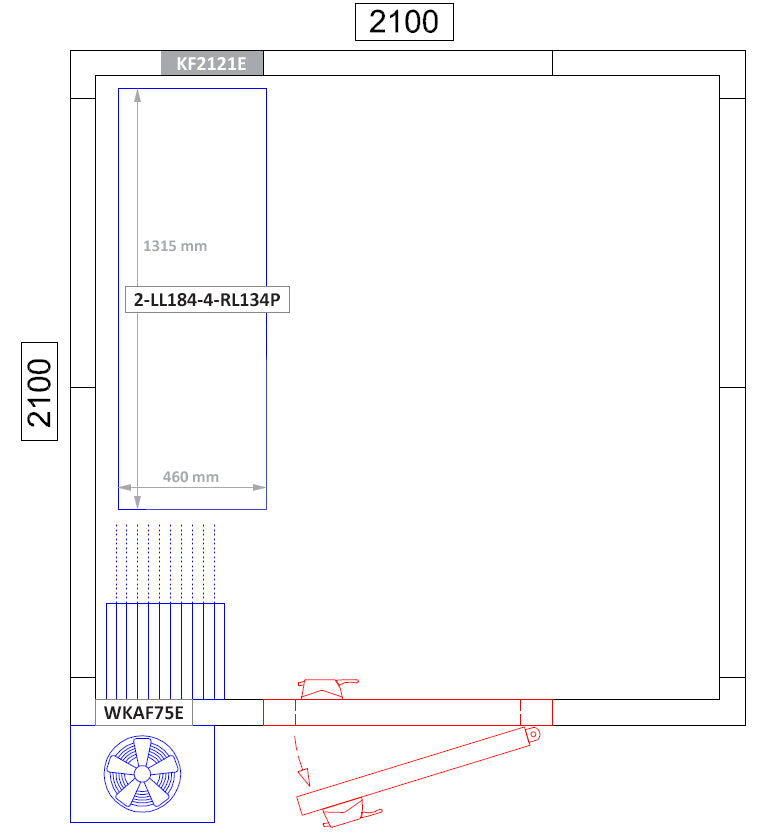 Aluminum rack - 1315 x 1800 mm