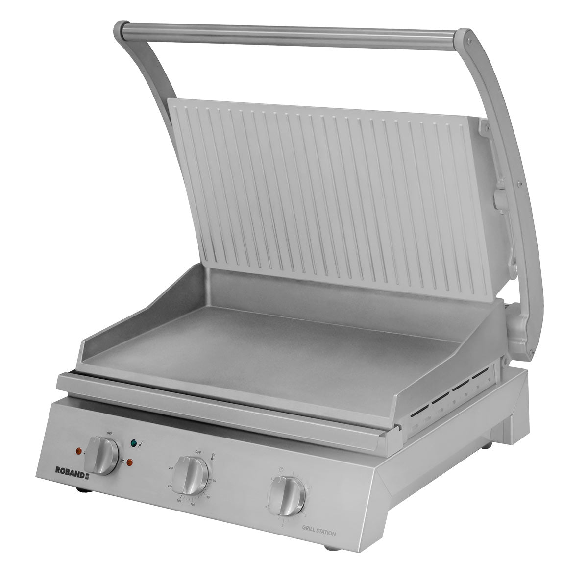 Roband - Contact grill 0.56 m - grooved on top + smooth on the bottom