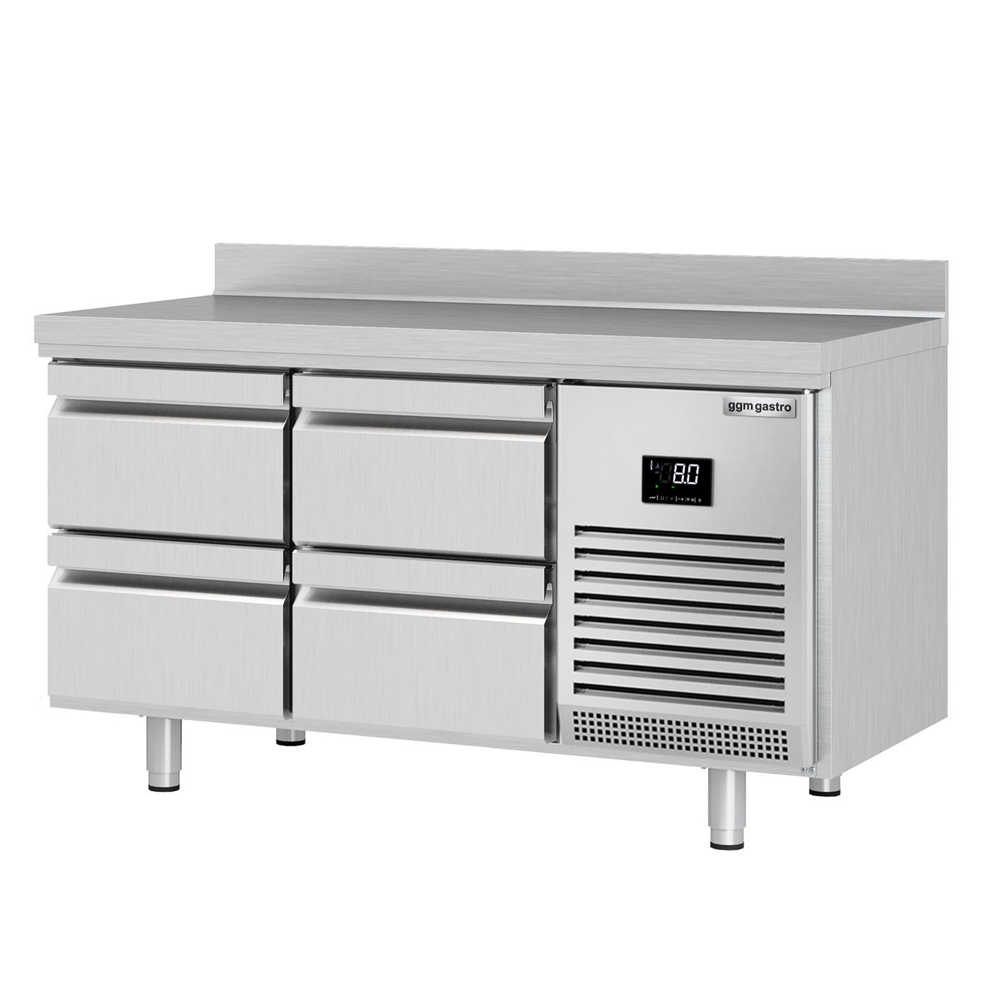 Refrigerator table (GN) - with 4 drawers 1/2