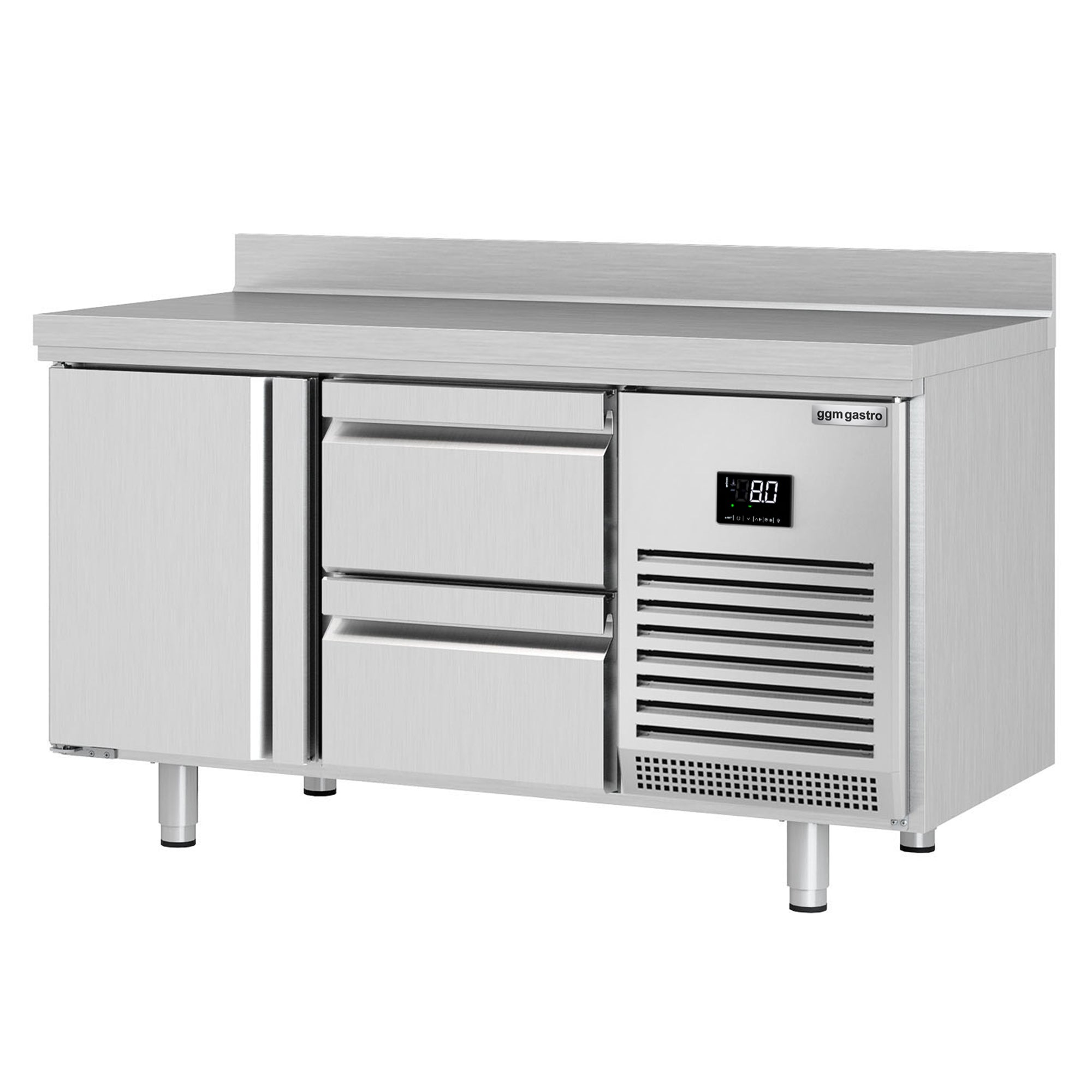 Refrigerator table (GN) - with 1 door and 2 drawers 1/2