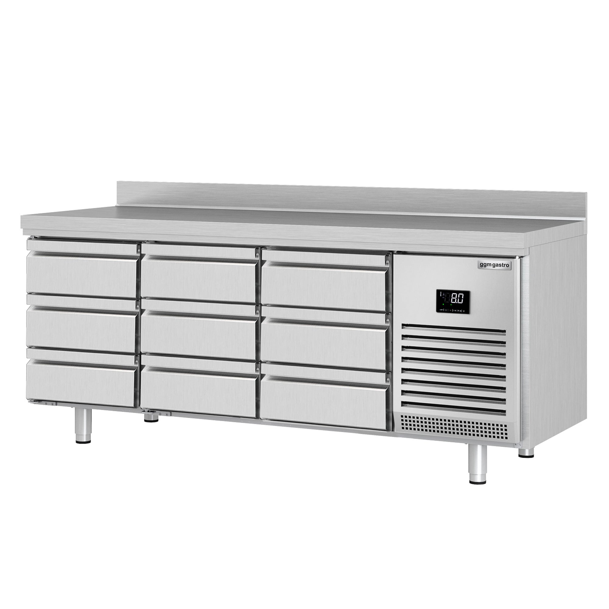 Refrigerator table (GN) - with 9 drawers 1/3