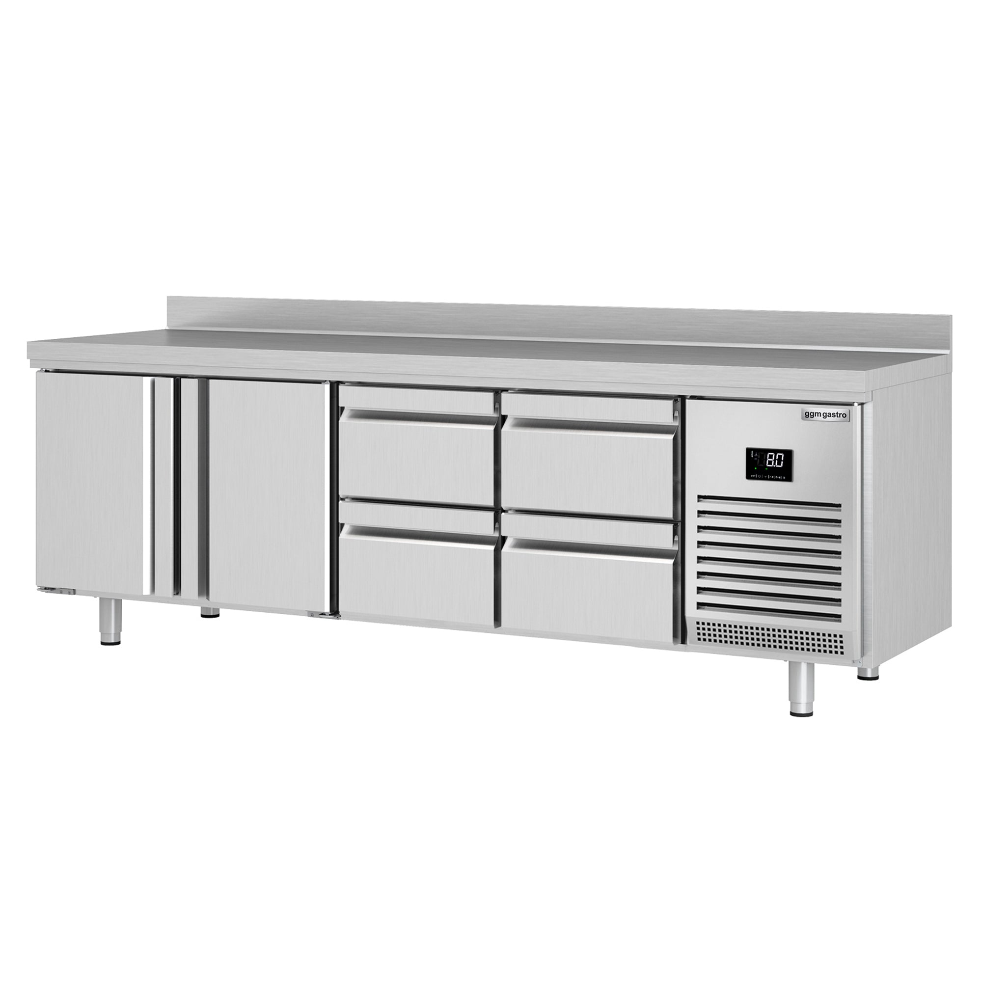 Refrigerator table (GN) - with 2 doors and 4 drawers 1/2