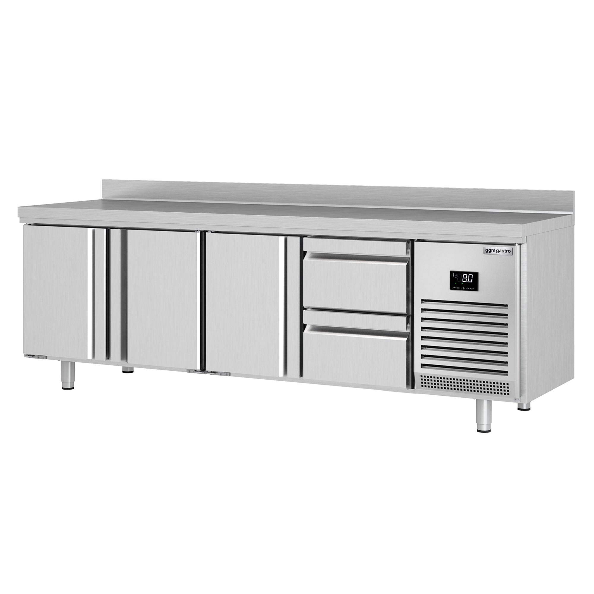 Refrigerator table (GN) - with 3 doors and 2 drawers 1/2