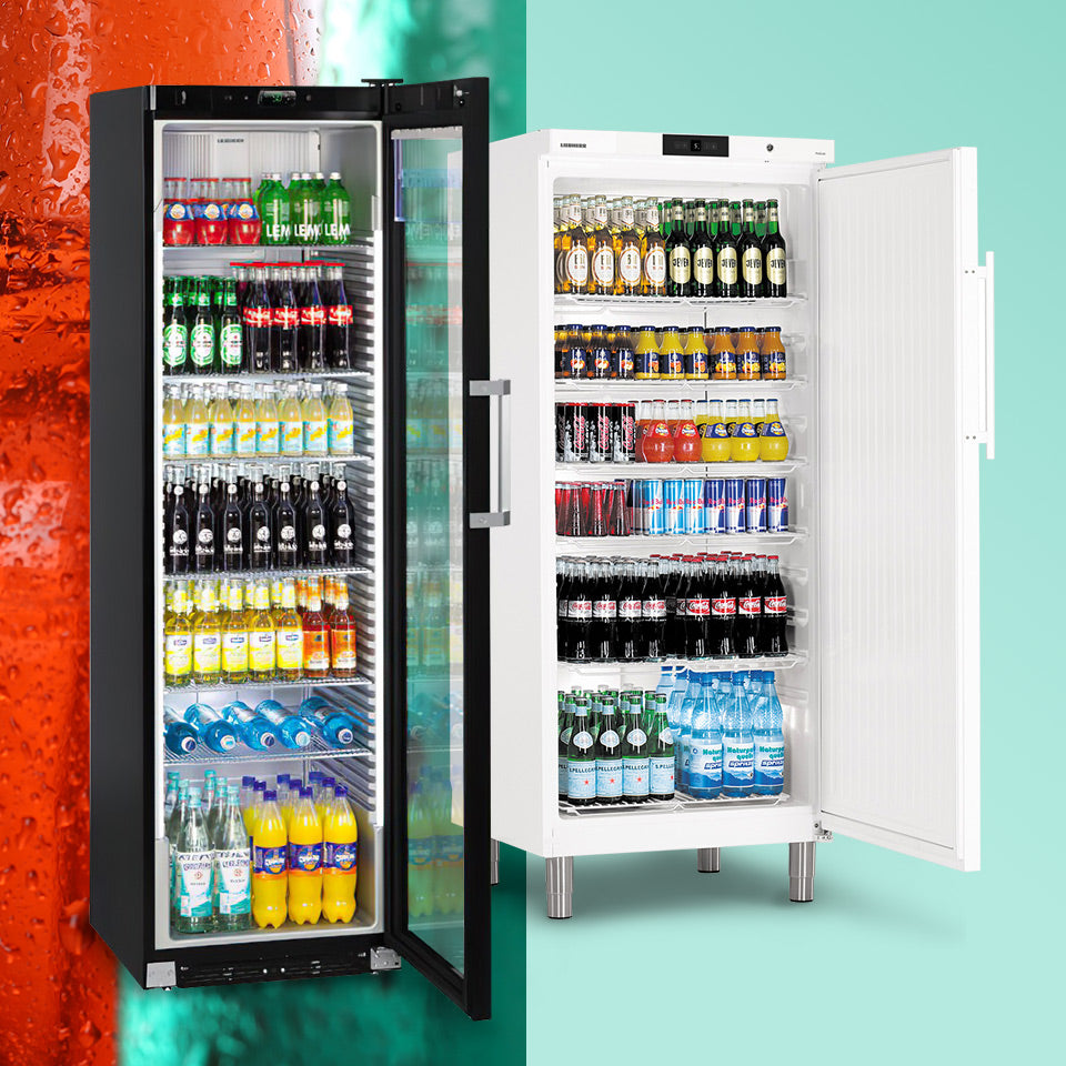 LIEBHERR хладилник за напитки с дисплей - 0,6 x 0,69 м - с 1 стъклена врата - 441 литра (бруто)