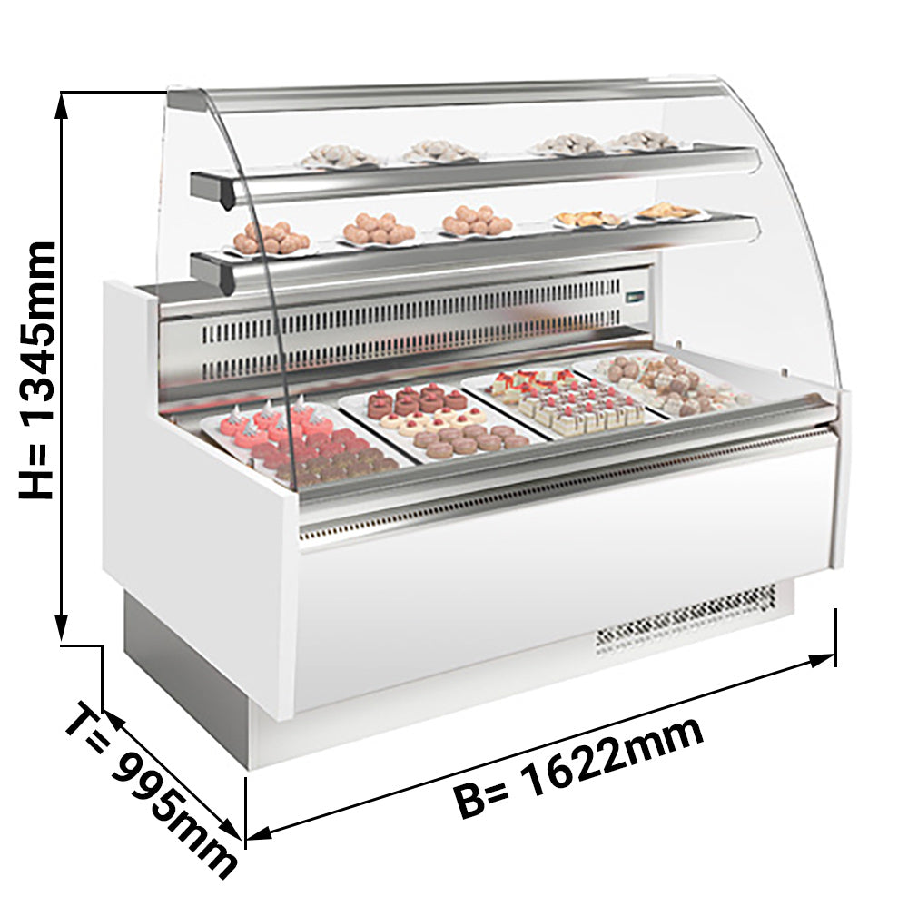 Confectionery display case round 1.50 m / 0.98 m