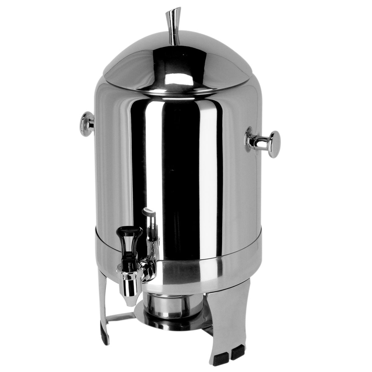 Coffee urn with stainless steel legs