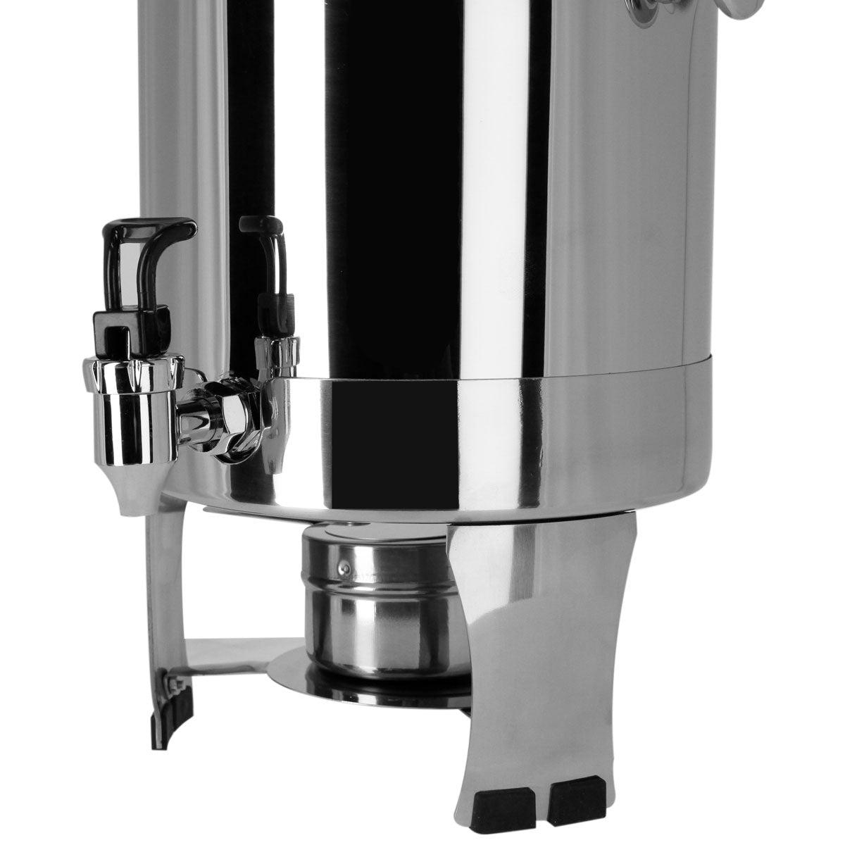 Coffee urn with stainless steel legs