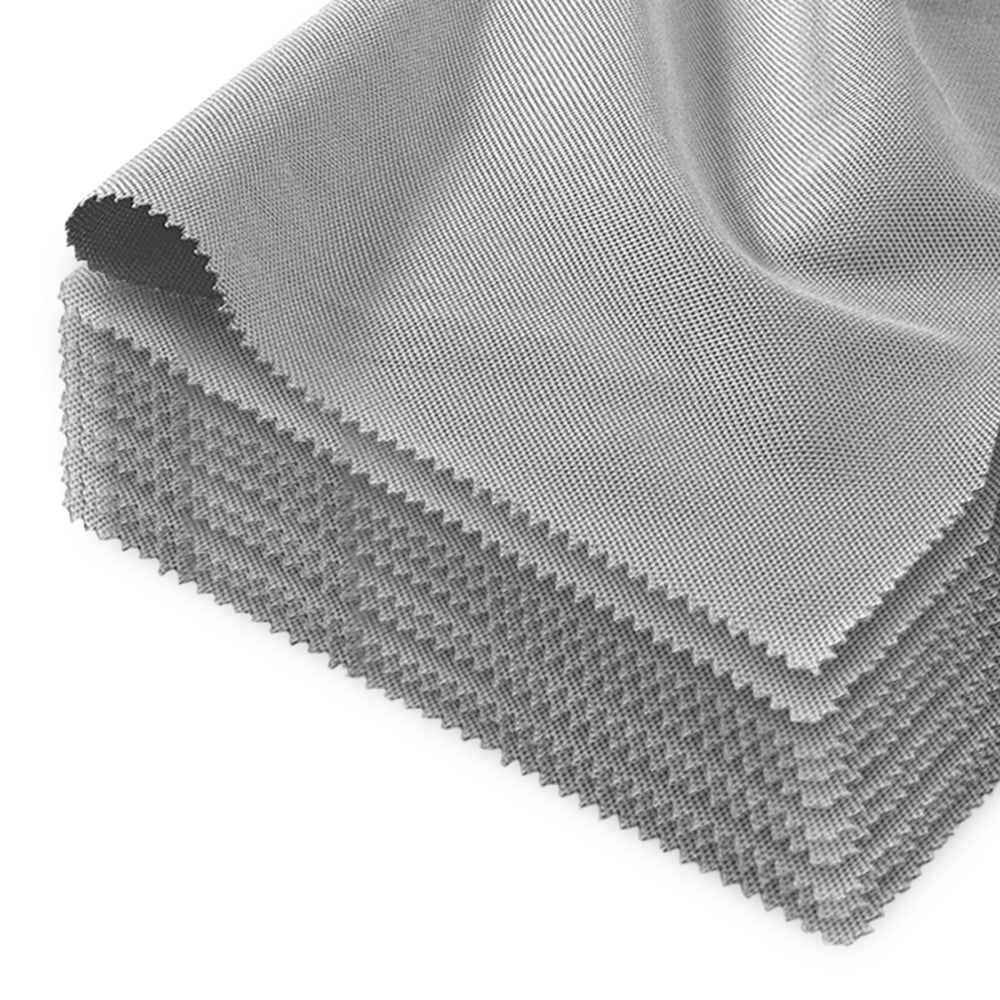 (10 pieces) Microfiber cloth Glass cloth - gray - 50 x 70 cm