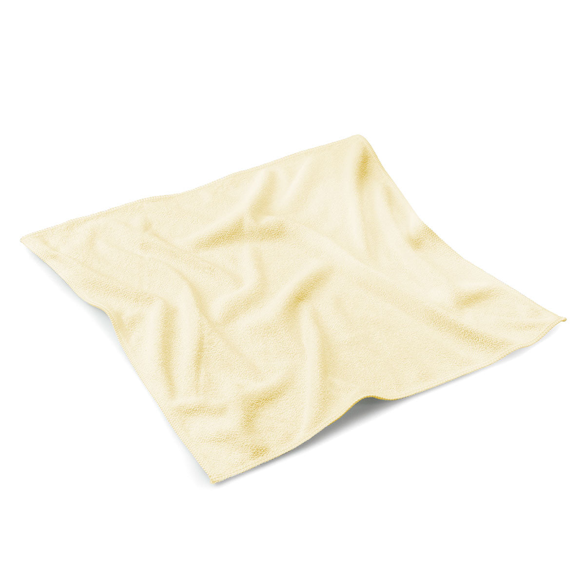 Microfiber cloth, color yellow, 40x40cm, set of 10 pcs.