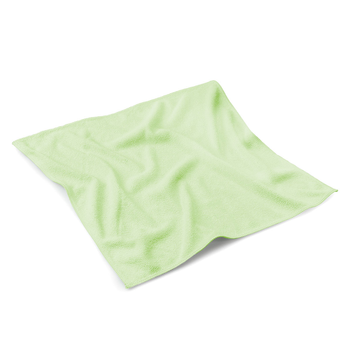 Microfiber cloth, color green, 40x40cm, set of 10 pcs.