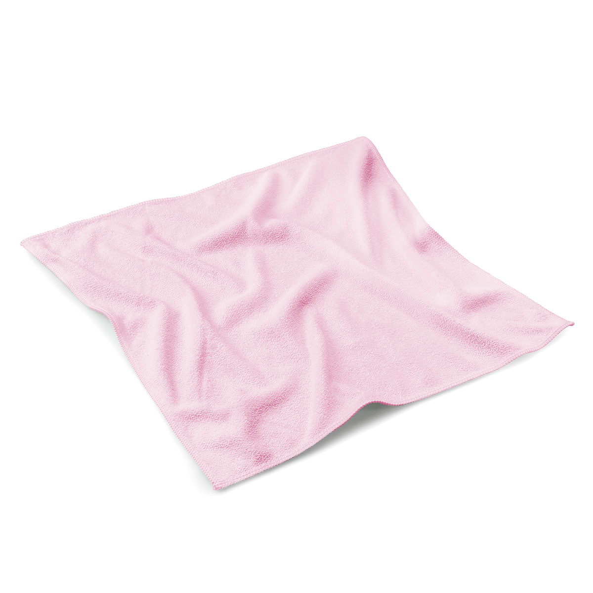 Microfiber cloth, color pink, 40x40cm, set of 10 pcs.