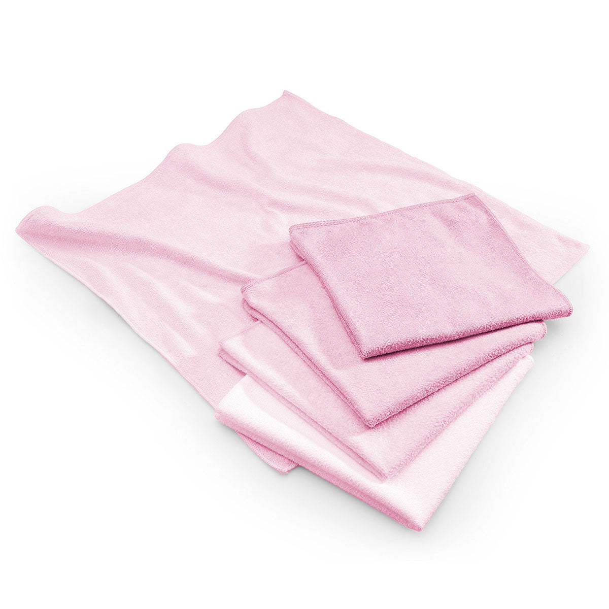 Микрофибърна кърпа, цвят розов, 40х40см, комплект от 10бр.