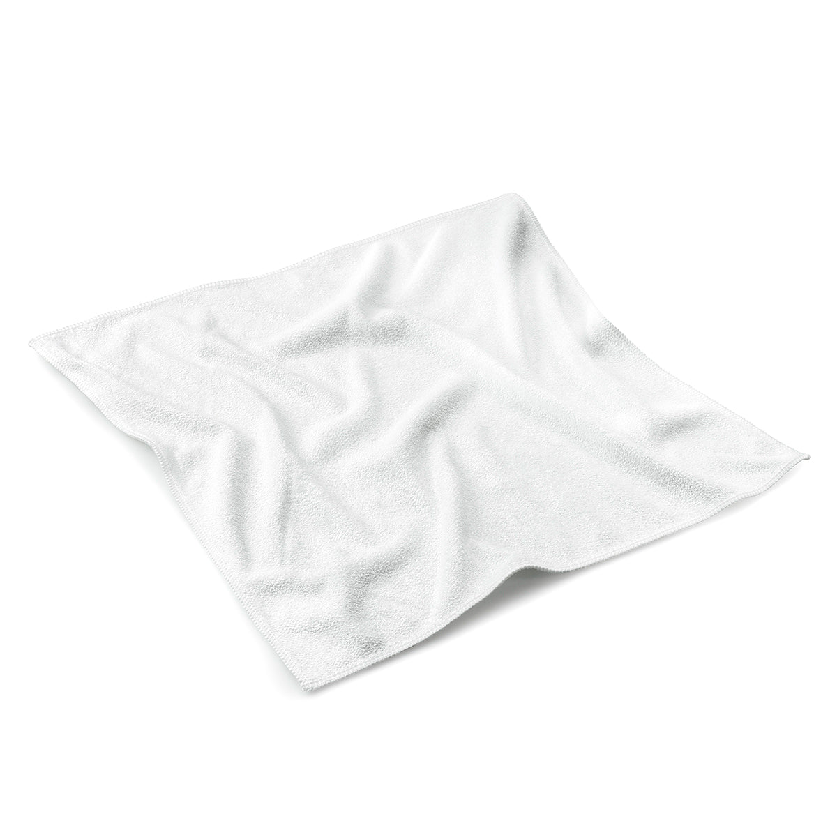 Microfiber towel white / 40x40cm / Set of 10 pcs.