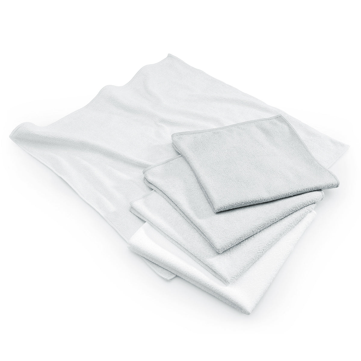Микрофибърна кърпа бялa / 40х40см / Kомплект от 10бр.