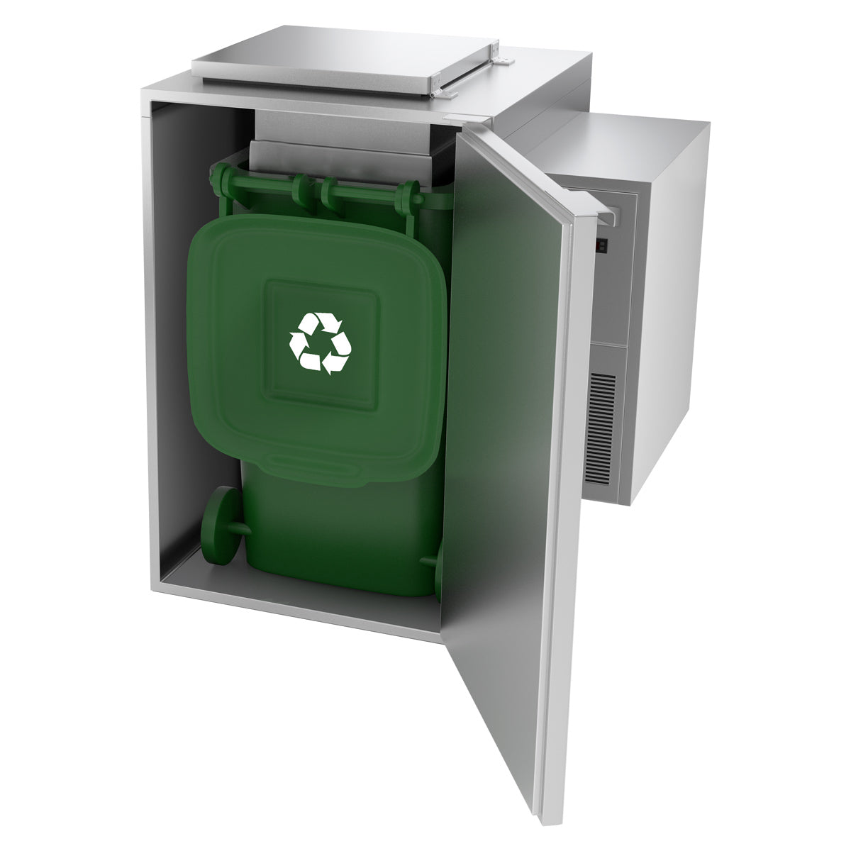 Охладител за течни отпадъци 1x 120 литра / агрегат отдясно