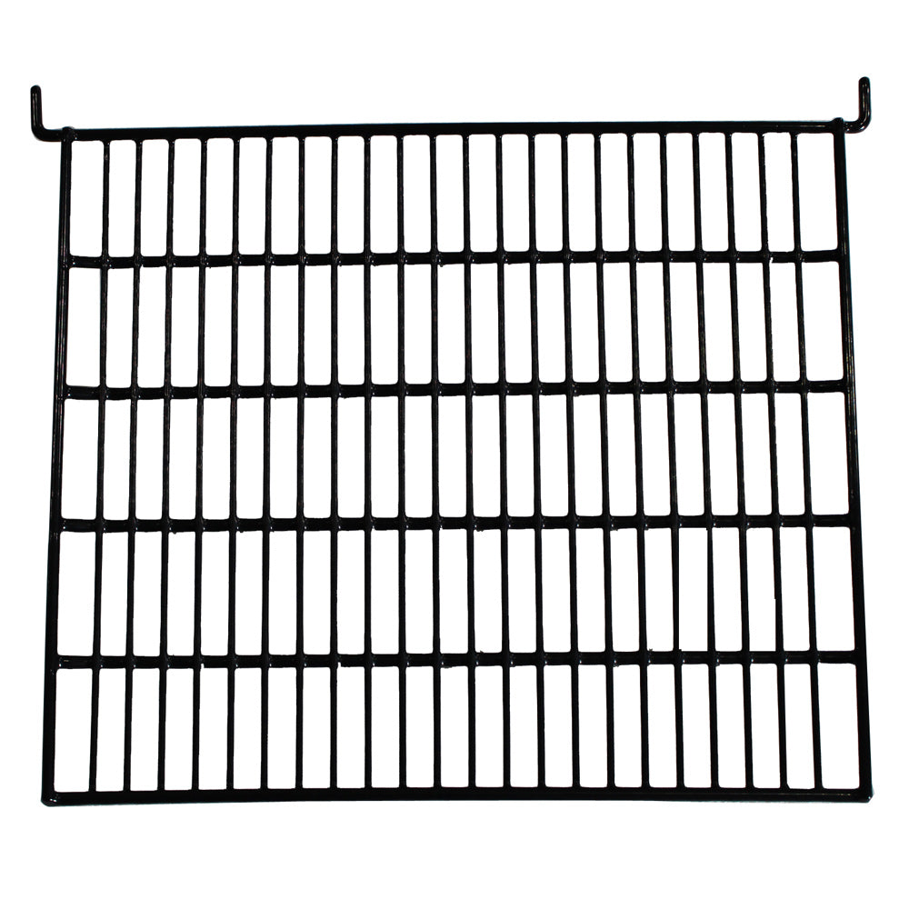 Plasticized support grid for panoramic showcase - black