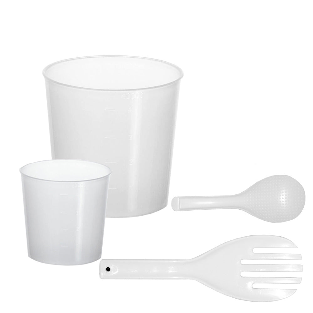 Accessories for mixing rice and measuring cups