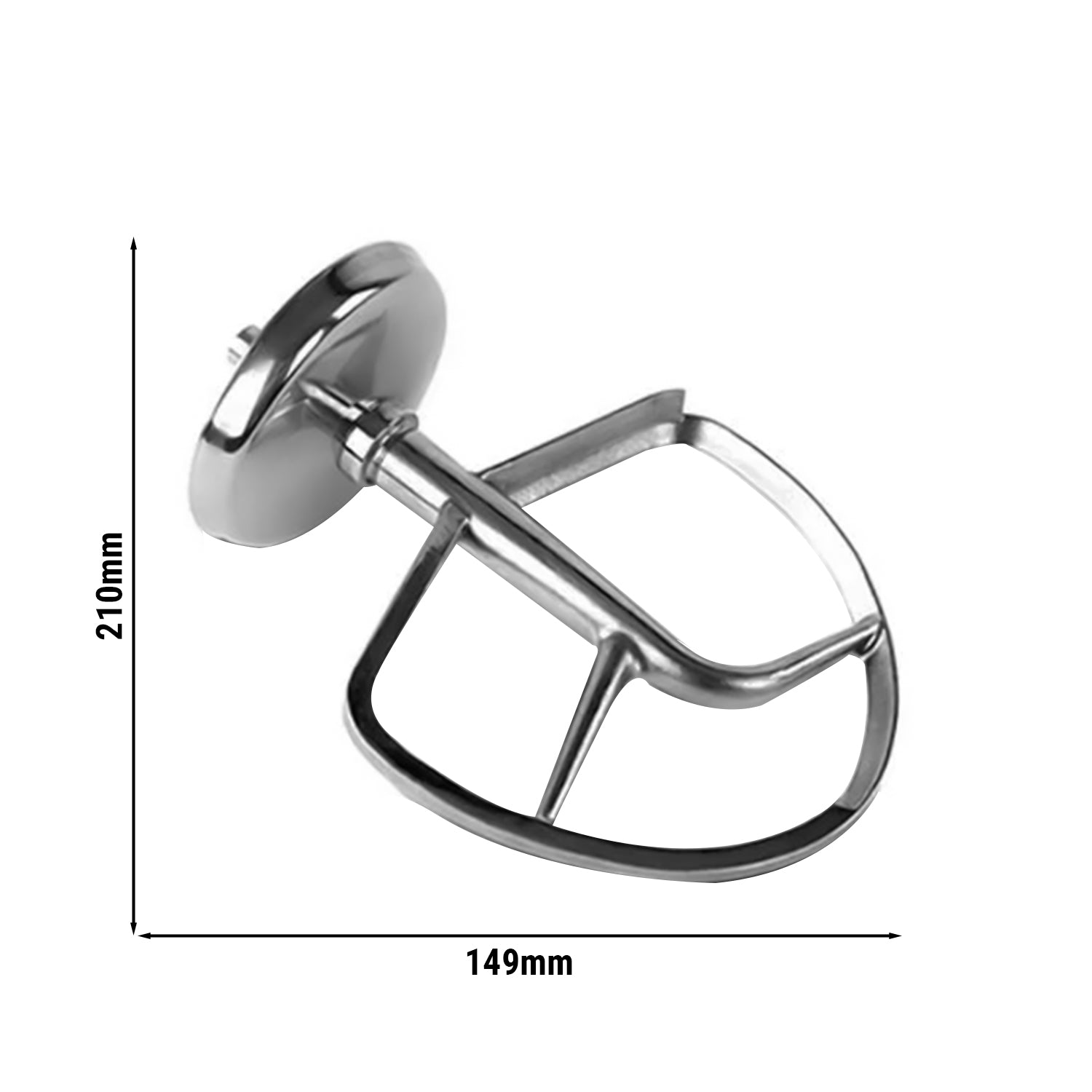 Flat agitator for mixer RMS7 - for planetary mixer | planetary mixing machines | planetary agitators | dough kneading machines | kneading machines | dough mixers | dough machines | stainless steel | gastronomy