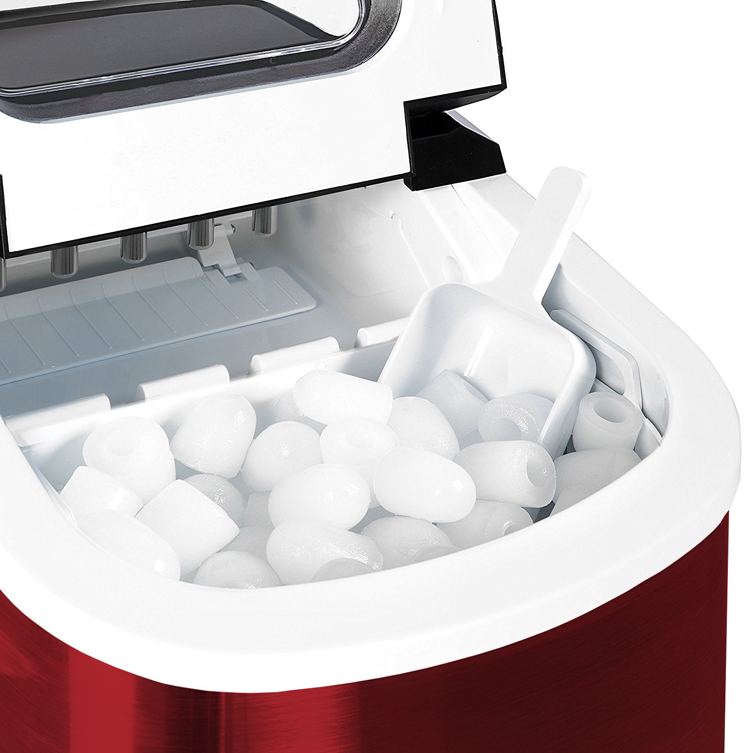 Ice maker 12kg/24h - color red