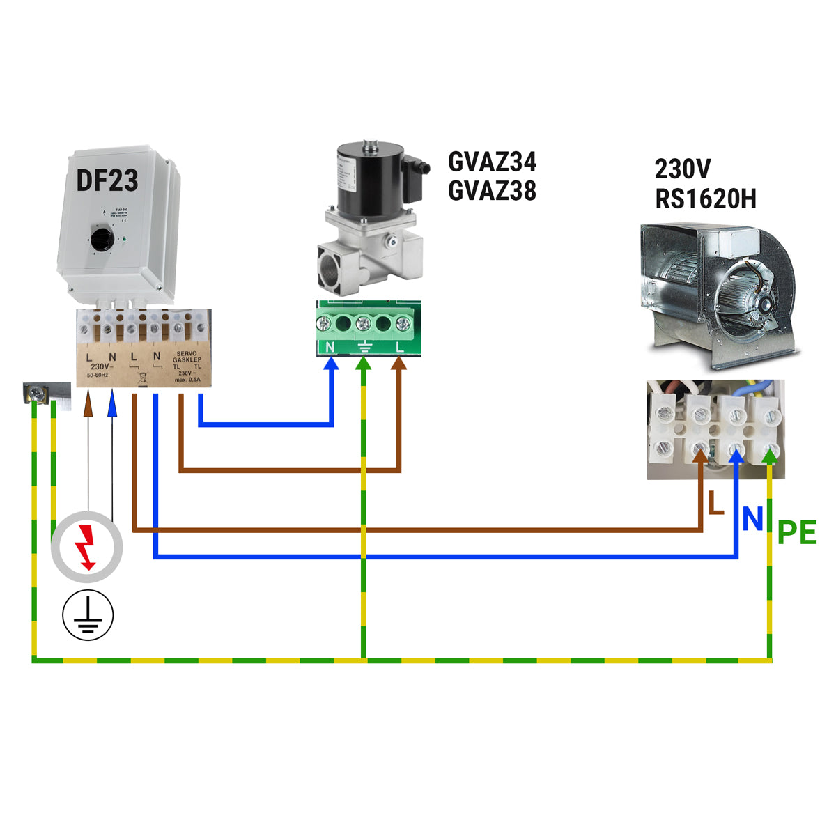 Speed ​​controller with 5 steps - 230 volts - 3 amps