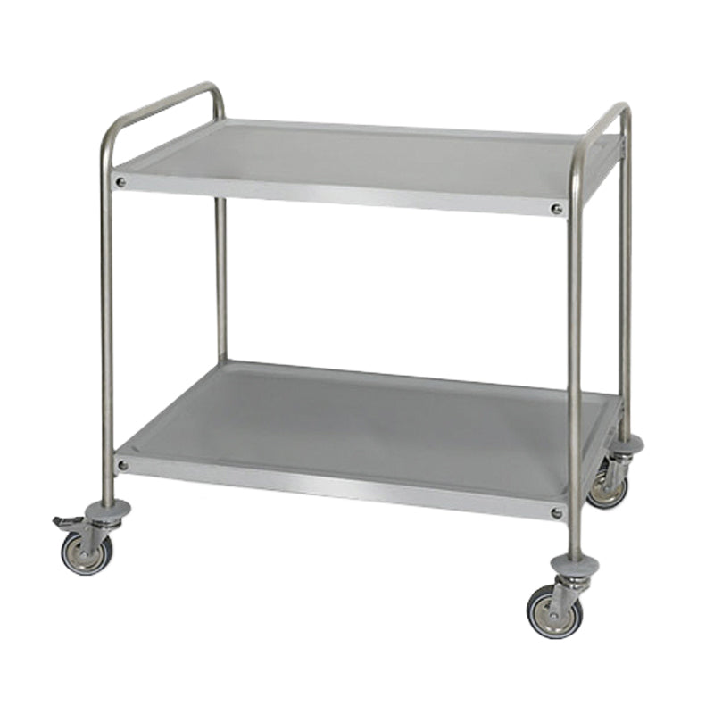 Serving trolley 1.0 m - with 2 x shelves