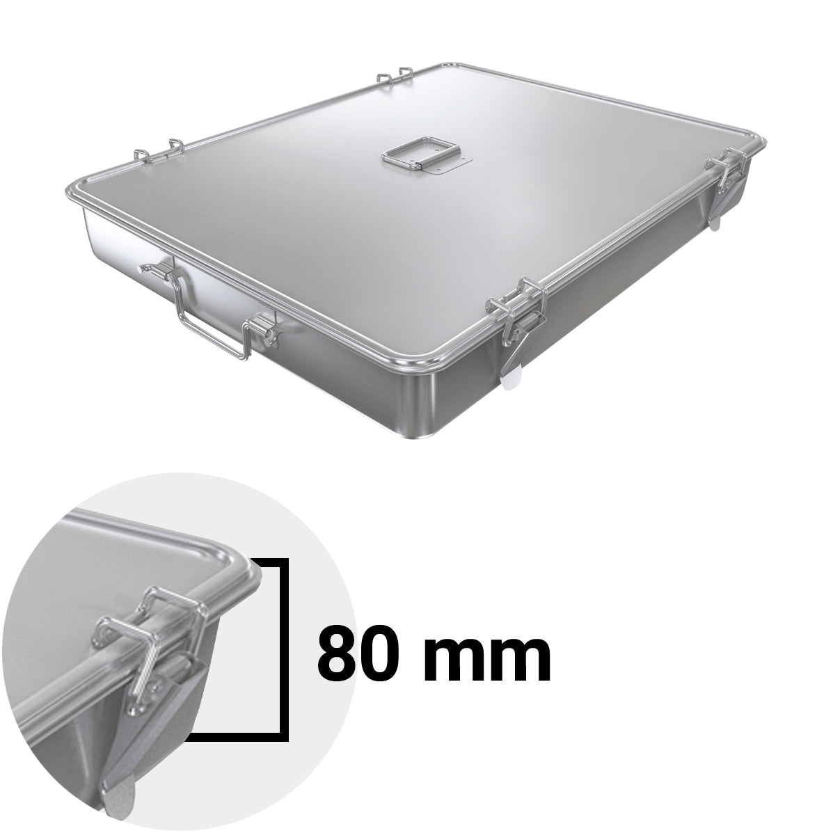 Food container with lid - 60 x 45 x 8 cm