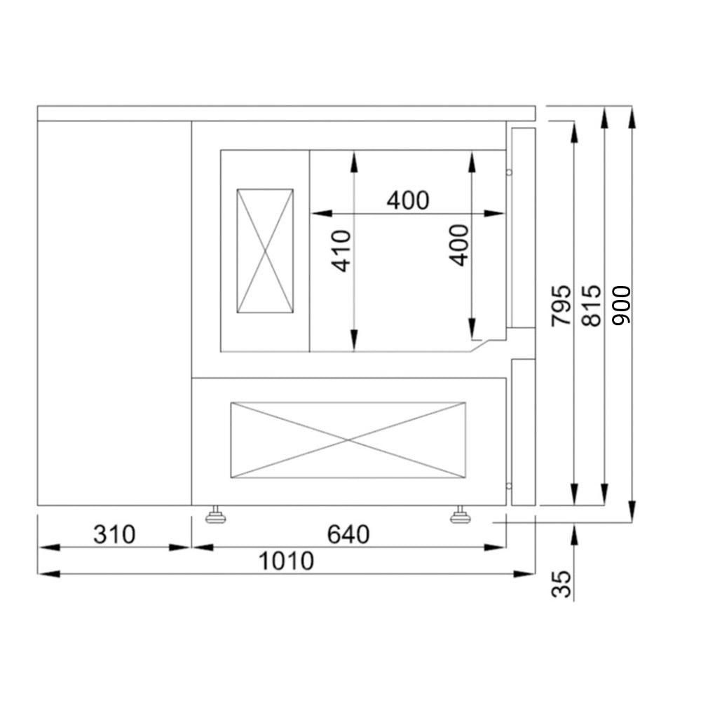 Hot air gas oven - 6x GN 1/1 &amp; EN 40 x 60 - incl. shock freezer