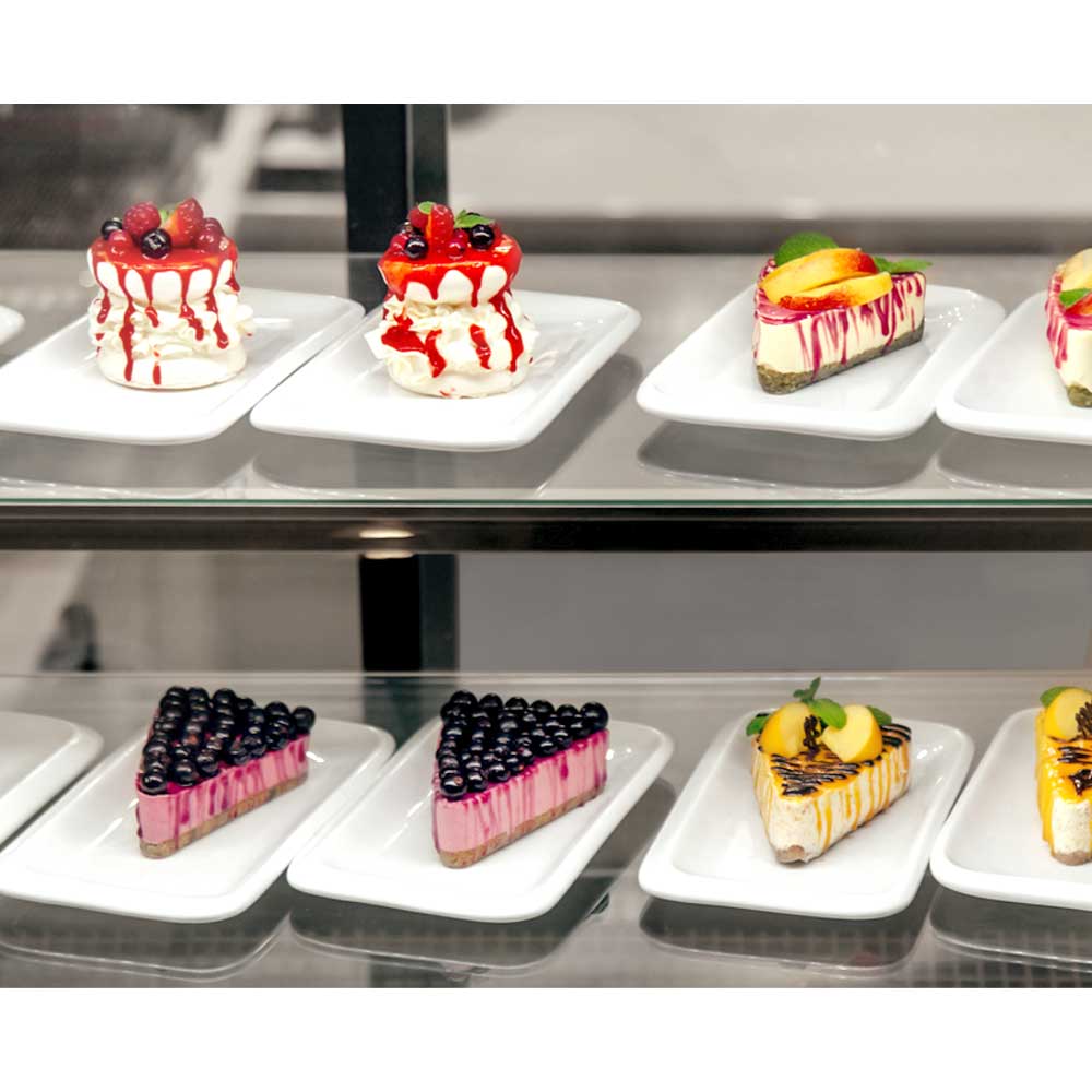 Pastry showcase/ Refrigerated showcase - 1.2 m - 950 l - c 3 shelves (LED)