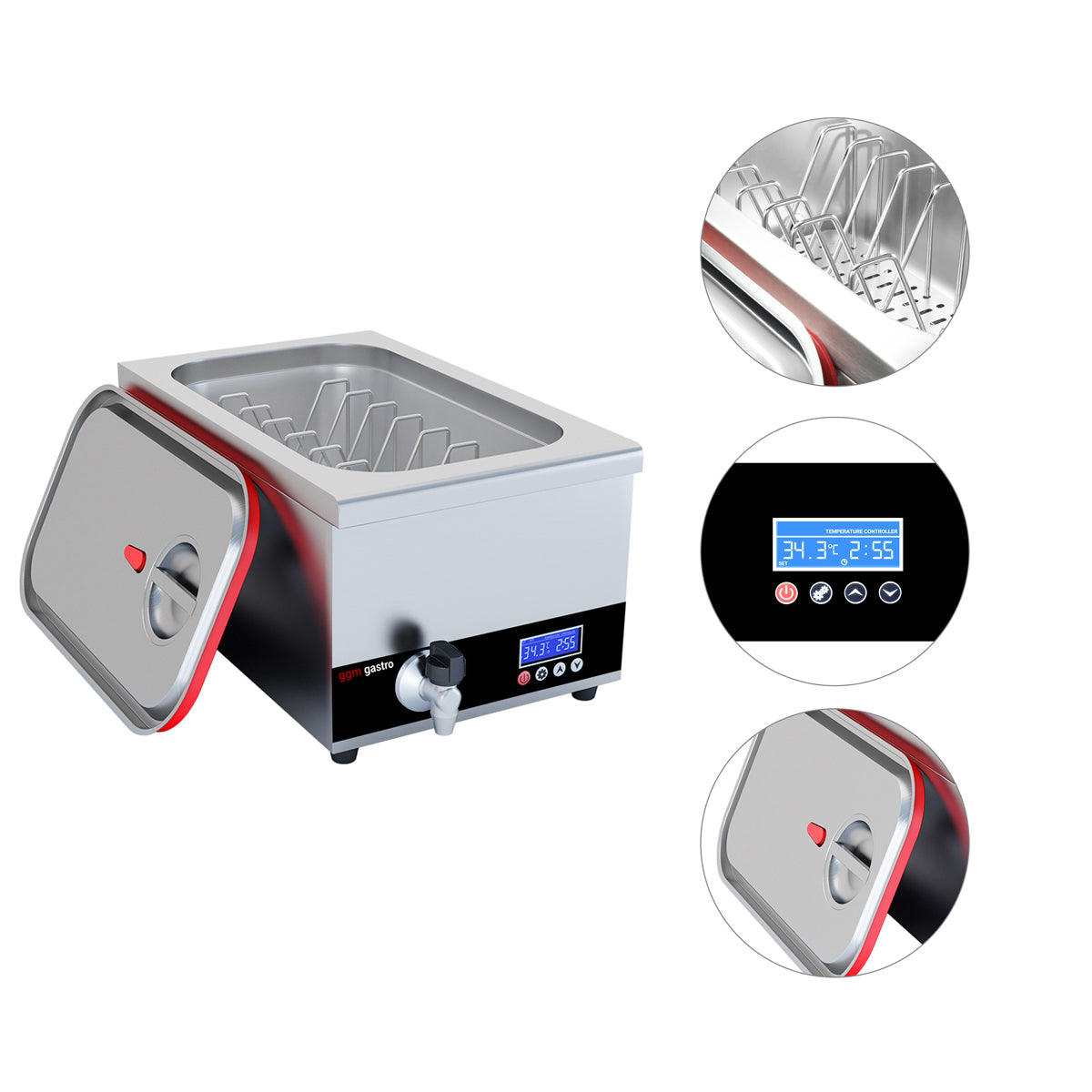 Sous-vide cooking device - 24 liters | Sous-Vide | Water bath | Garer | Softcooker