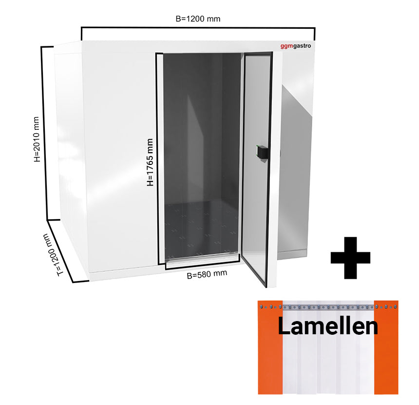 Freezer room 1.2 x 1.2 m - height 2.01 m - 1.6 m³