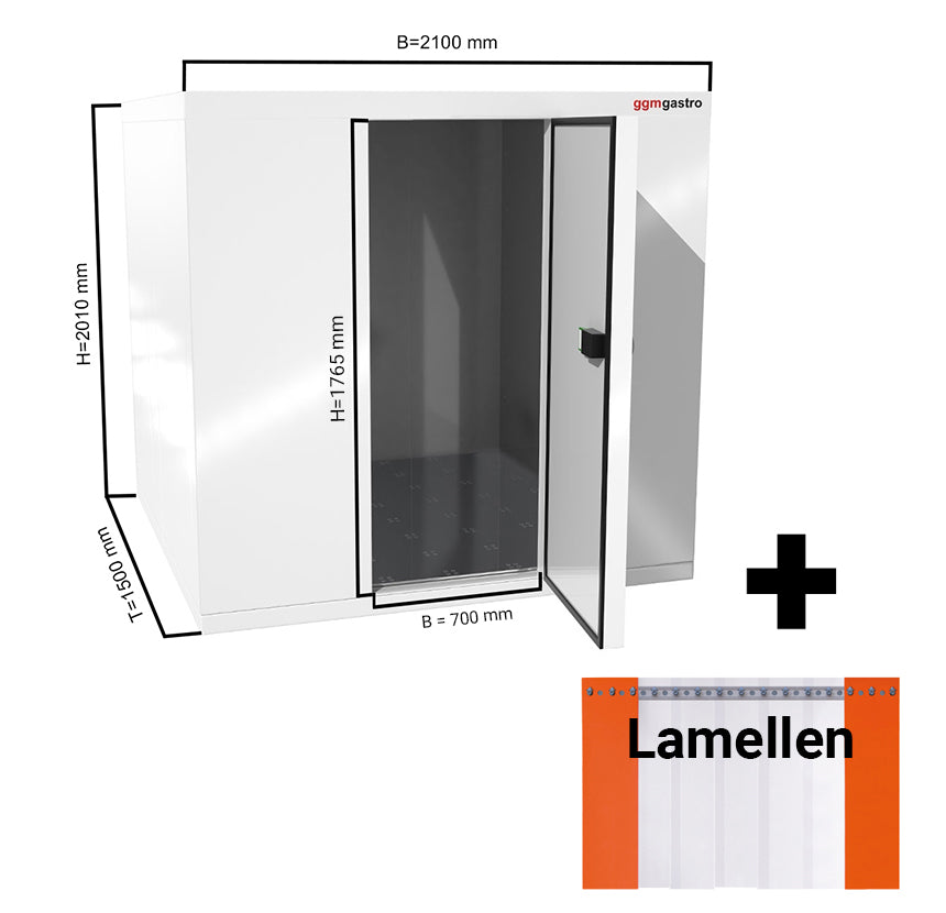 Freezer room 2.1 x 1.5 m - height 2.01 m - 4.1 m³