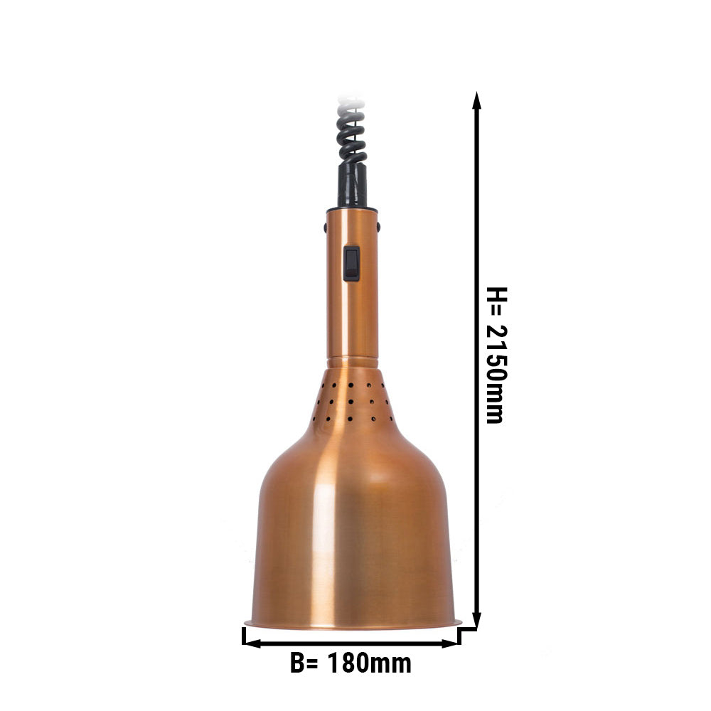 Отоплителна лампа - Ø 180 мм - мед