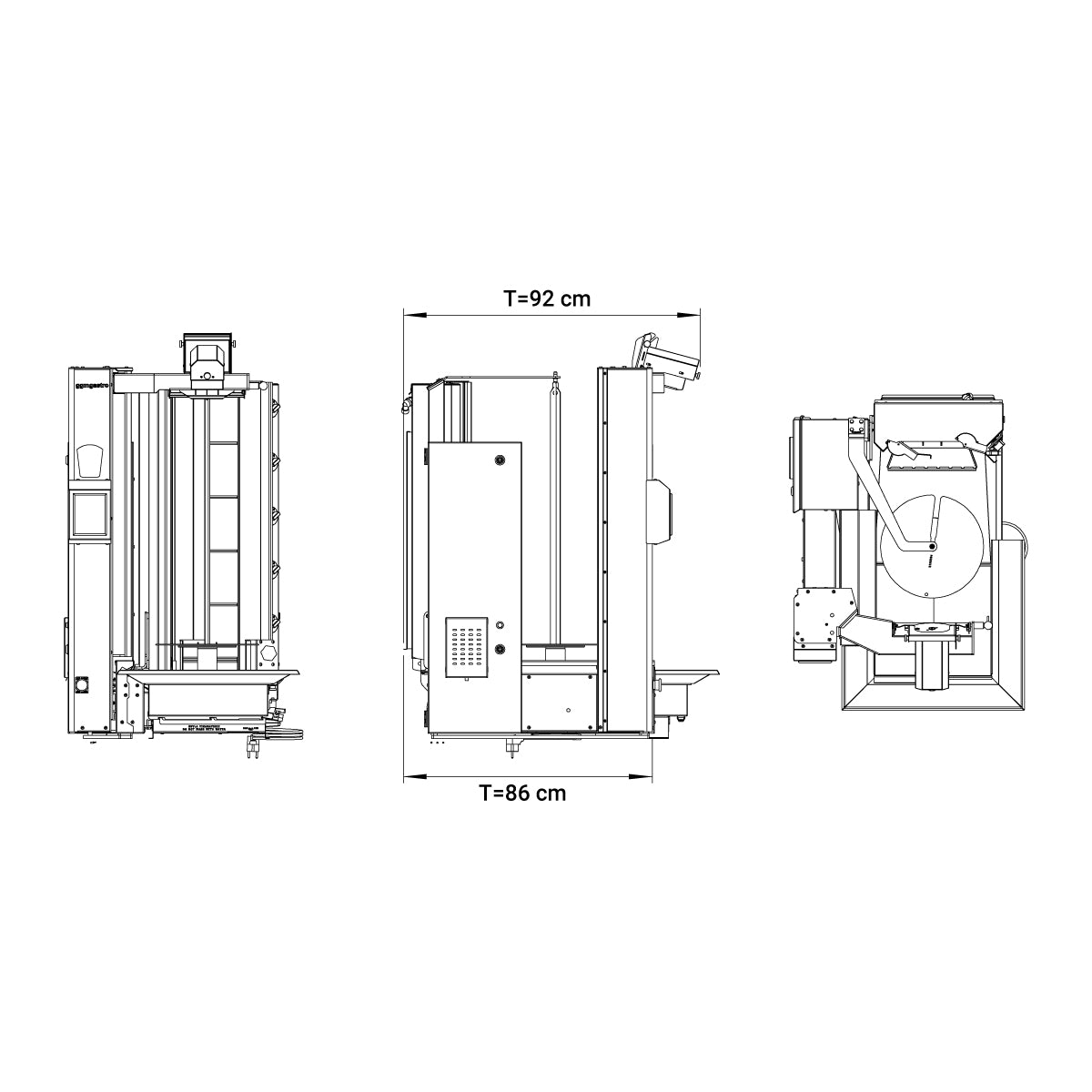 Gas kebab robot - up to max. 95 kg